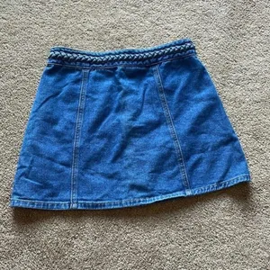 Kendall + Kylie Braided‎ High Waist Button Denim Skirt Size 26 thumbnail 8