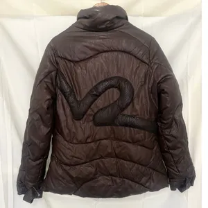 RocaWear 2000s Women's Brown Roc Out Puffer Jacket Y2K‎ Full Zip Small thumbnail 4