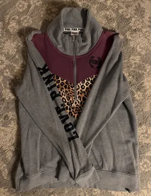 PINK Victoria's Secret Quarter-Zip Sweatshirt thumbnail 1