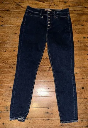 7 for All Mankind dark wash B(lair) high waist ankle 30 jeans thumbnail 1