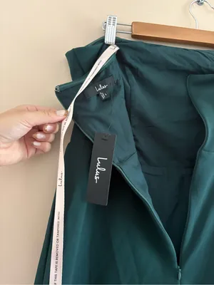 Lulus Compelling Style Emerald Strapless A-Line Maxi Dress Size Large NWT Formal thumbnail 7