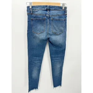 Vervet by‎ Flying Monkey Skinny Jeans Womens 26 Blue Button Fly Raw Hem VT295 thumbnail 2
