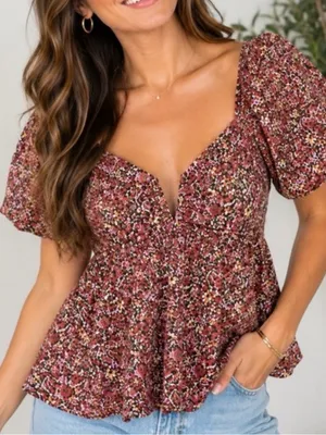 BUDDY LOVE Houston floral top thumbnail 1