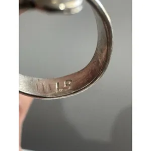 Sterling Silver Native American Navajo 925 Turquoise & Coral Inlay Wrap Ring Lb thumbnail 14
