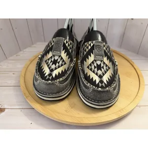 Ariat Women's Black Aztec Casual Slip On Cruiser Shoes Size 6B 10033938 Fabric thumbnail 3