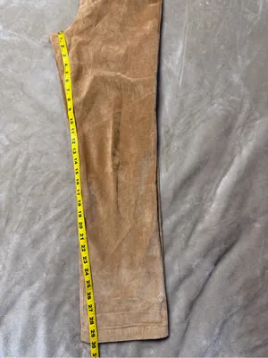 Margaret Godfrey Vintage Leather Suede Tan Pants - Size 4 thumbnail 7