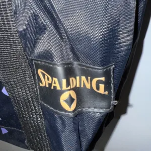 Vintage Spalding Tote Bag Neon Colors‎ Black Retro RARE Gym I thumbnail 2