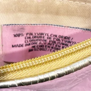 Juicy Couture Y2K‎ Pink Gold preppy royalty Wristlet Wallet Clutch thumbnail 6