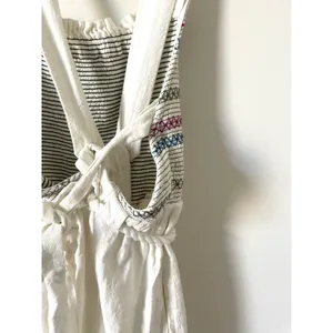 Free People Boho Tie Back Jumpsuit Cream Size Small thumbnail 7