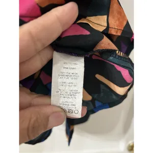 Show Me Your Mumu Danielle Mini Dress Geometric Multicolored Puff Sleeve Size M thumbnail 4