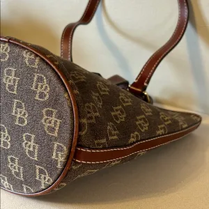 Dooney & Bourke Brown Monogram Tote Bag thumbnail 6