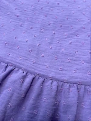 Senina, Lilac Tiered Linen blend Maxi Dress with Spaghetti Straps thumbnail 8