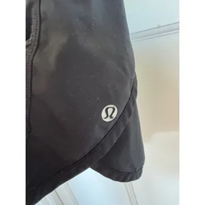 Lululemon black running shorts size 8 thumbnail 2