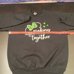 Gildan Black Heavy Blend Sweatshirt thumbnail 4