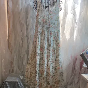 Frye L floral button down pockets Floral Maxi Dress thumbnail 16