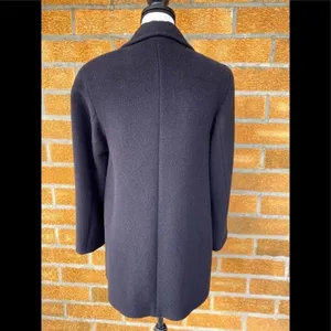 Cinzia rocca alpaca/wool coat size 2 Black thumbnail 8