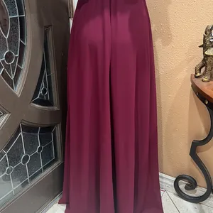Lulus burgundy cold shoulder long dress thumbnail 7