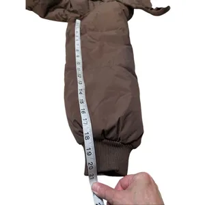 Go.G.G Classic Hooded Long Puffer Jacket Coffee Sz S NWT thumbnail 7
