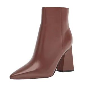 Marc Fisher Kulika Leather Pointed Toe Boots, Med Natural, Size 10 New w/o Box thumbnail 1