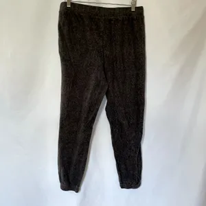 Cuddl Duds‎ gray fleece sweatpants pull on elastic waist pockets women's size L thumbnail 4