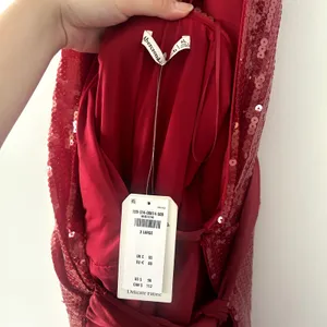 Abercrombie & Fitch Red Sequin Wrap Mini Dress NWT Size XL thumbnail 4