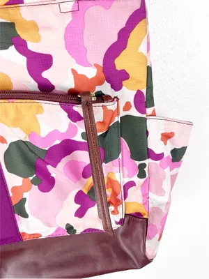 FOSSIL Jenna Floral Double Shoulder Straps Canvas Tote Bag thumbnail 14