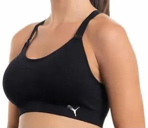 Puma size Medium black sport bra thumbnail 1