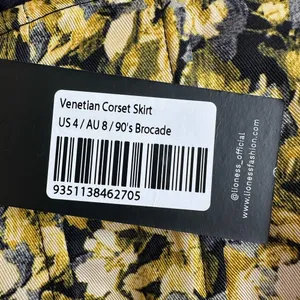 Lioness Venetian 90s Brocade Corset Skirt size 4 thumbnail 6