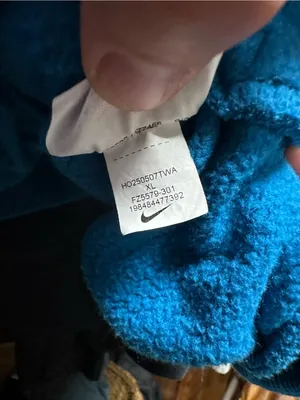 Nike Teal Blue Pullover Hoodie with Small White Swoosh thumbnail 3