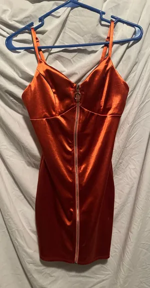 Haute Monde Dress Mini Orange small thumbnail 1