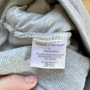 NWT Threads 4 Thought Mora Triblend Fleece Pant Heather Grey L thumbnail 6