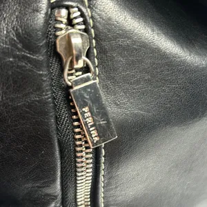 Perlina Black Genuine Leather Backpack Vintage 90s Buckle Moto Y2K Bag thumbnail 8