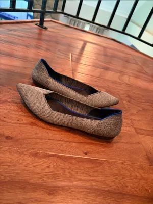 Rothys The Point Cloud Grey Birdseye Flat Shoes Womens Size 7 thumbnail 7
