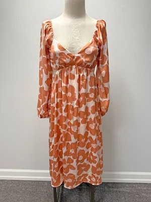 *NEW* Mittoshop Light My Love Floral Midi Dress thumbnail 4