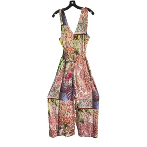 ZARA multicolor JUMPSUIT DRESS WITH presley PRINT Size Medium thumbnail 4