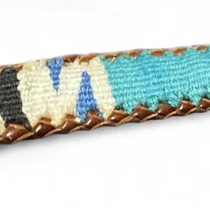 Vintage Patchwork Leather Belt Multiple Size 36 thumbnail 5