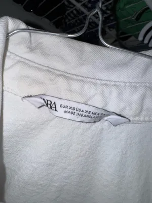 ZARA Romper Denim White thumbnail 4