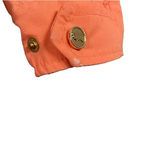 Coogi Jacket Womens Size M Orange‎ Studded Hood Casual Full Zip Australia Cotton thumbnail 12