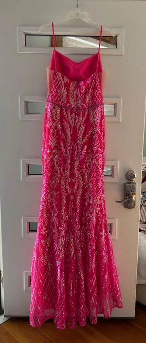 Dress Gallery Pink Sparkly Prom Dress thumbnail 3