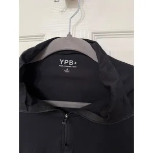 YPB Abercrombie & Fitch Womens‎ Quarter Zip Long Sleeve Activewear Top Black S thumbnail 2