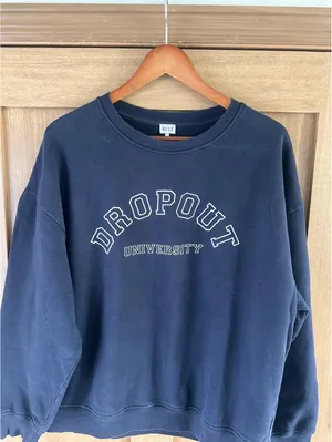KULE Organic Cotton Raleigh Dropout University Crewneck Sweatshirt Women’s Large thumbnail 11