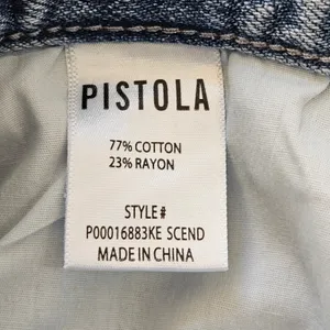 Pistola‎ Charlie High-Rise Classic Straight Distressed Jeans 28 thumbnail 7