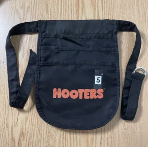 #5 Womens Hooters girl worn Uniform Money Pouch black thumbnail 1