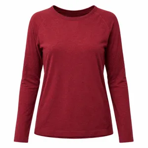 FIGS Salta Seamless Burgundy Red Performance Underscrub Top W18KW1002 Women XL thumbnail 1