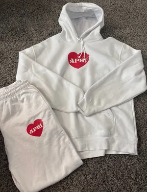 The Hang Loose Hut Alpha Phi Sweat Set White thumbnail 1