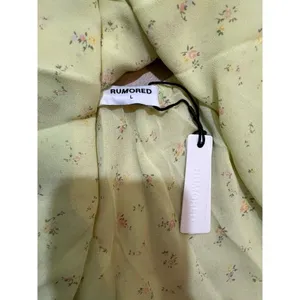 Anthropologie Rumored NWT Women Large Floral Secret Garden Mini Dress Coquette thumbnail 8
