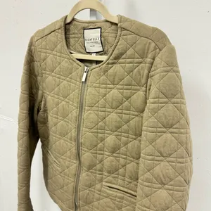 Bagatelle Women's Quilted Zip Up Spring‎ Jacket Windbreaker Olive Green Large thumbnail 6