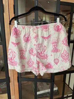 Katie Kime toile wicked print pajamas shorts elastic lace movie wizars of oz thumbnail 3