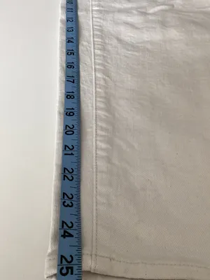 Madewell Balloon Jean in Vintage Canvas - Ecru Tile White - Size 23 thumbnail 7