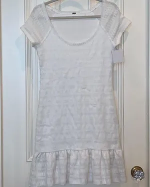 Free People Scoop Neck Flounce Knit Dress thumbnail 4